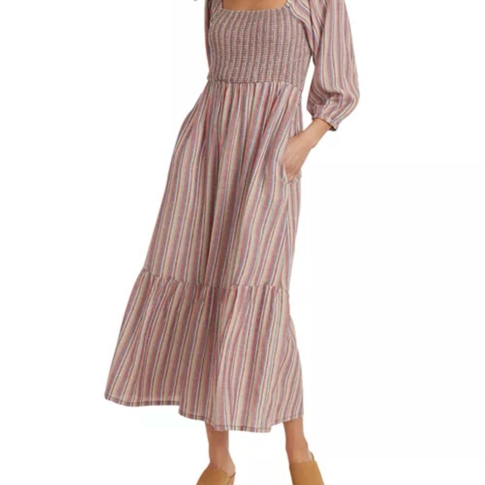 Marine Layer
Ivy Smocked Striped Maxi Dress XL